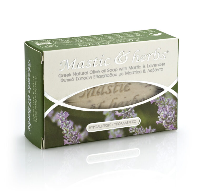 Mastic & herbs olive oil soap with mastic and real lavender