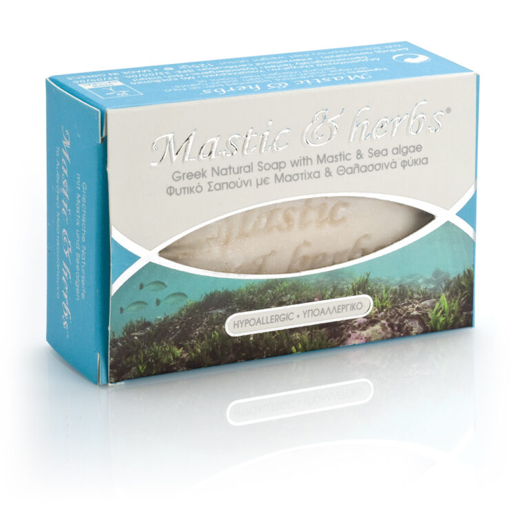 Mastic & herbs soap with mastic and sea algae