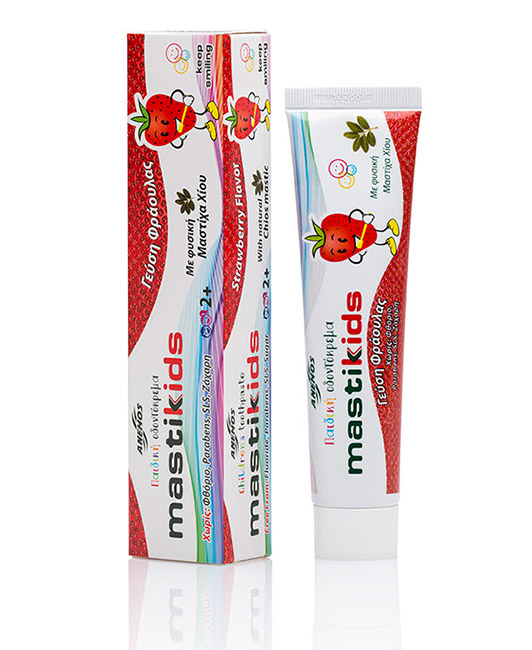Toothpaste for children with mastic & strawberry